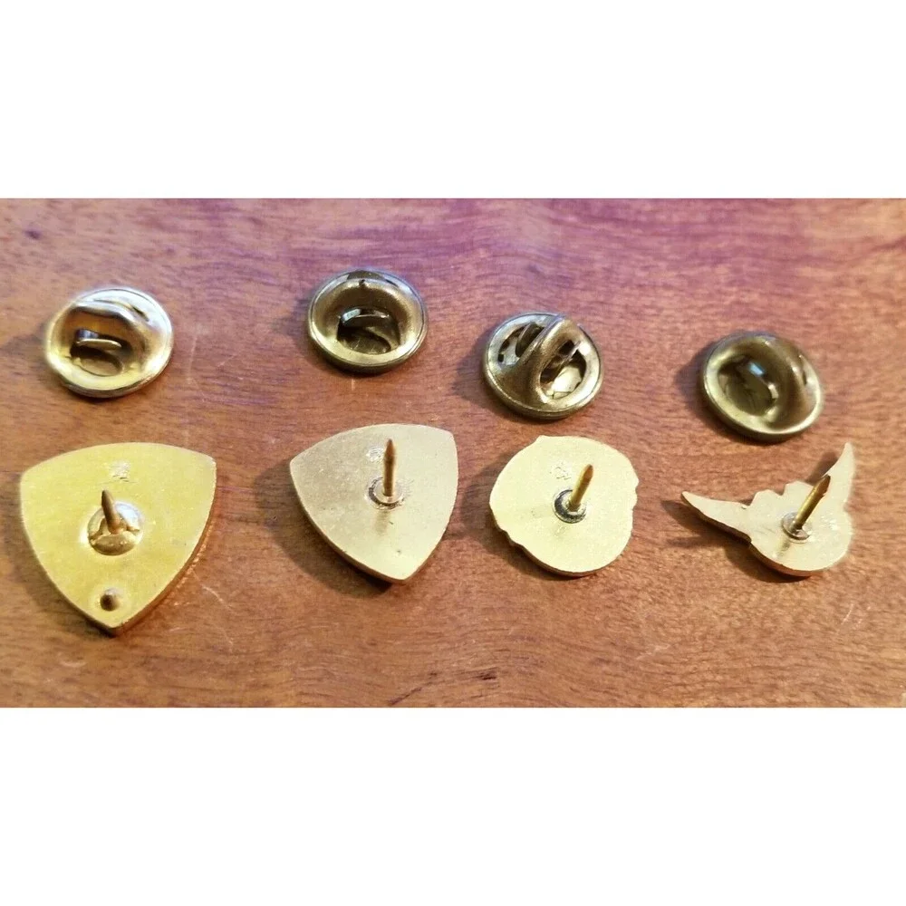 4 Vintage AMA Membership Lapel Pins American Motorcyclist Association 2 3 4 Year